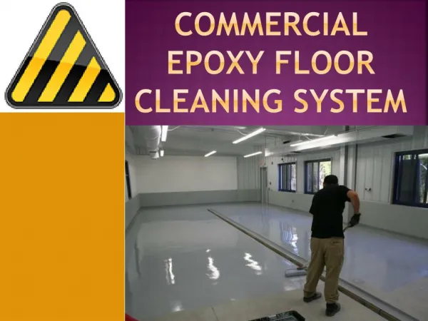 Commercial Epoxy Floor Cleaning System