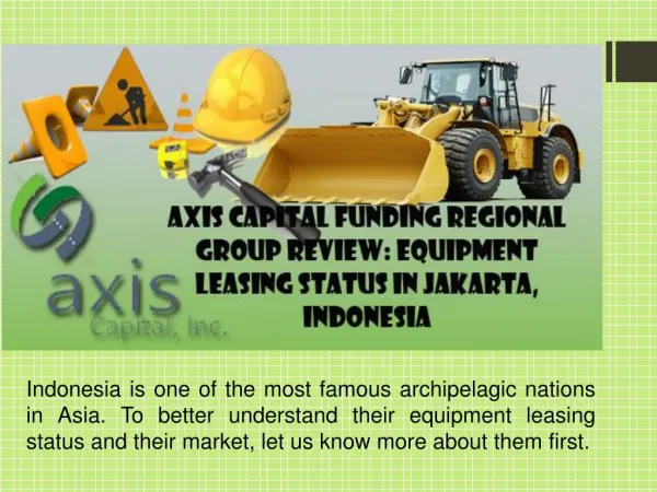 Axis Capital Funding Regional Group Review: Equipment Leasin