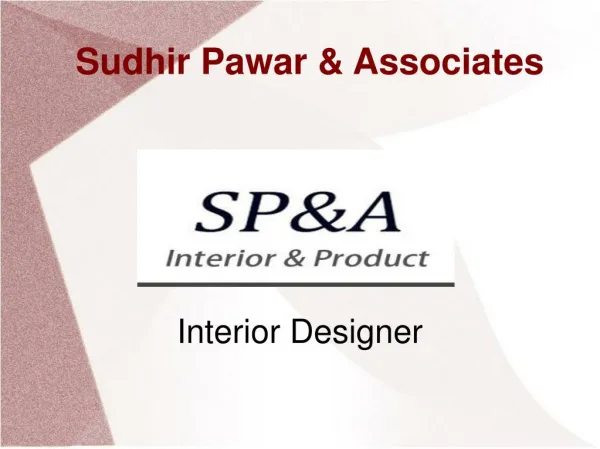 interior designer in pune : Sudhir Pawar & Associates