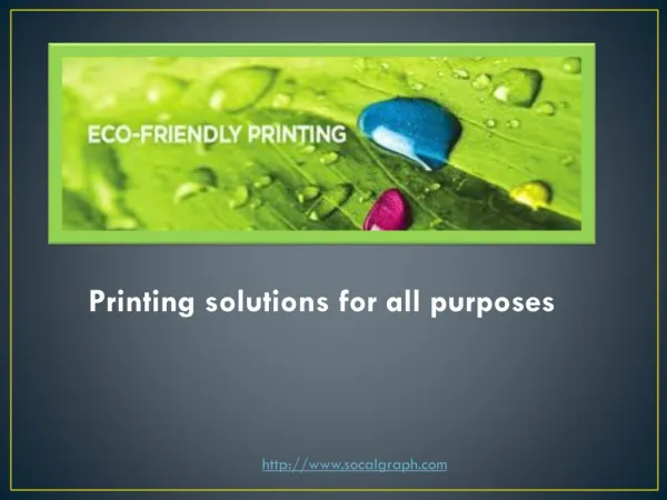 Printing solutions for all purposes