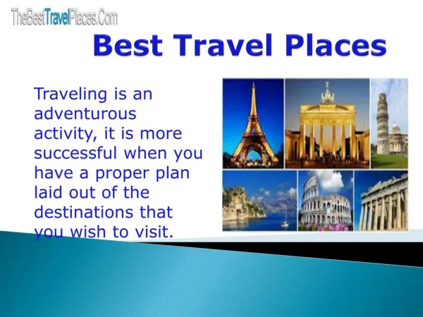 The Best Traveling Places Company in the Paris