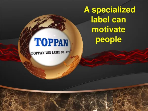 A specialized label can motivate people