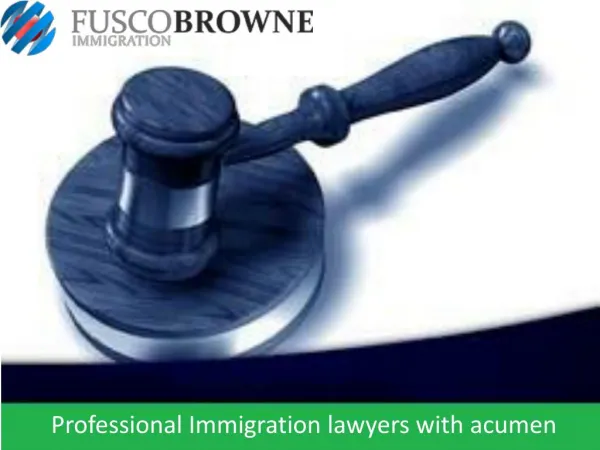 Professional Immigration lawyers with acumen