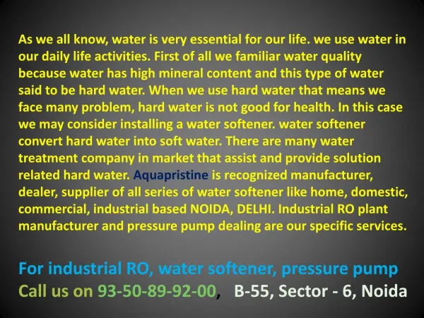 water softener manufacturer india, industrial ro plant delhi