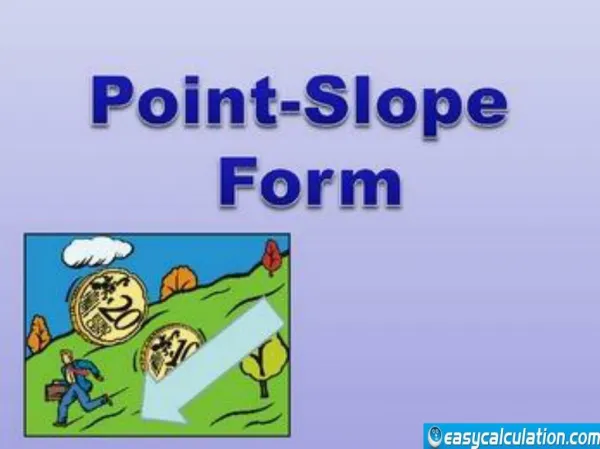 Point Slope Form Equation