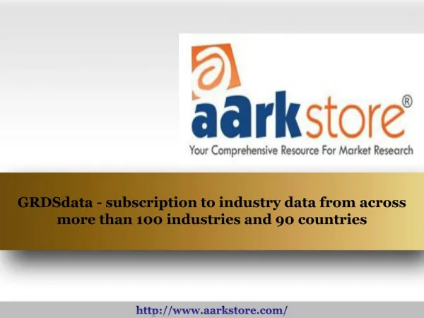 Aarkstore - GRDSdata - Subscription to industry data from ac
