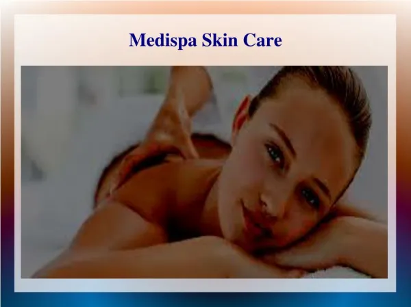 medispa skin care
