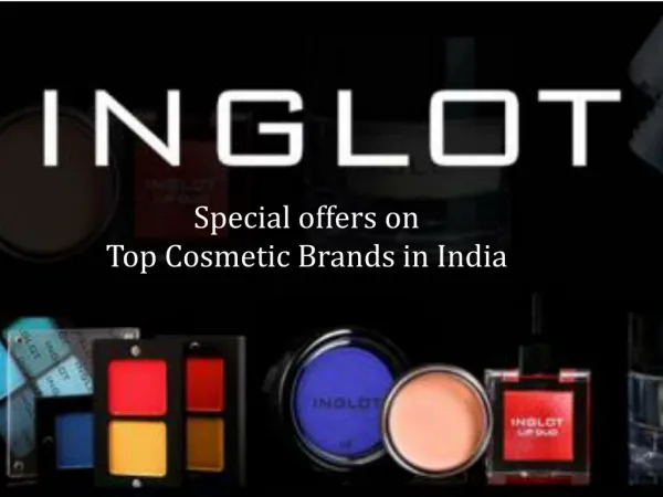 Offers on top cosmetic brands in India
