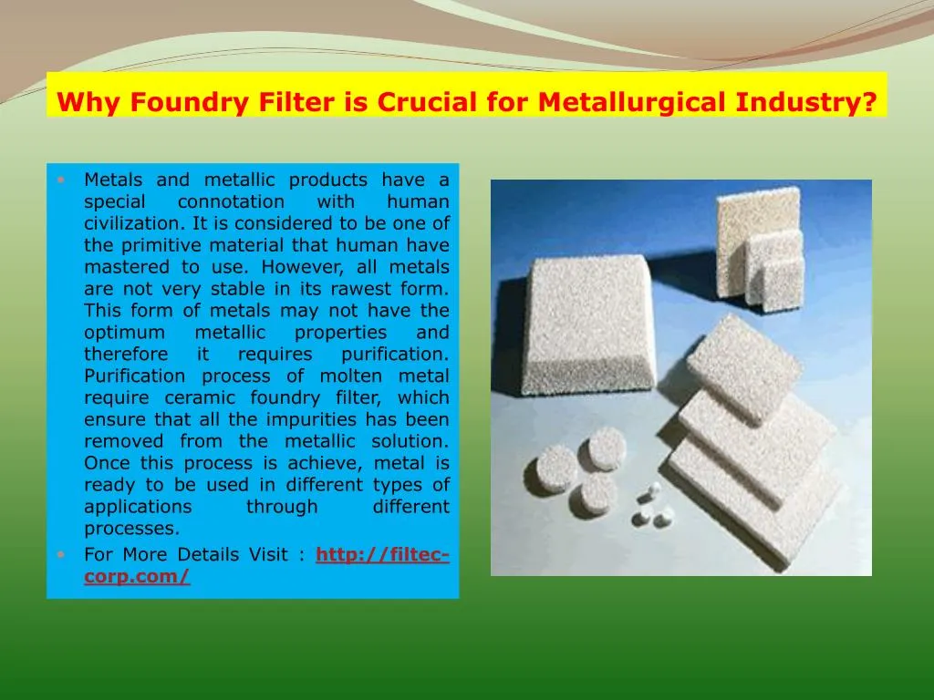 why foundry filter is crucial for metallurgical industry