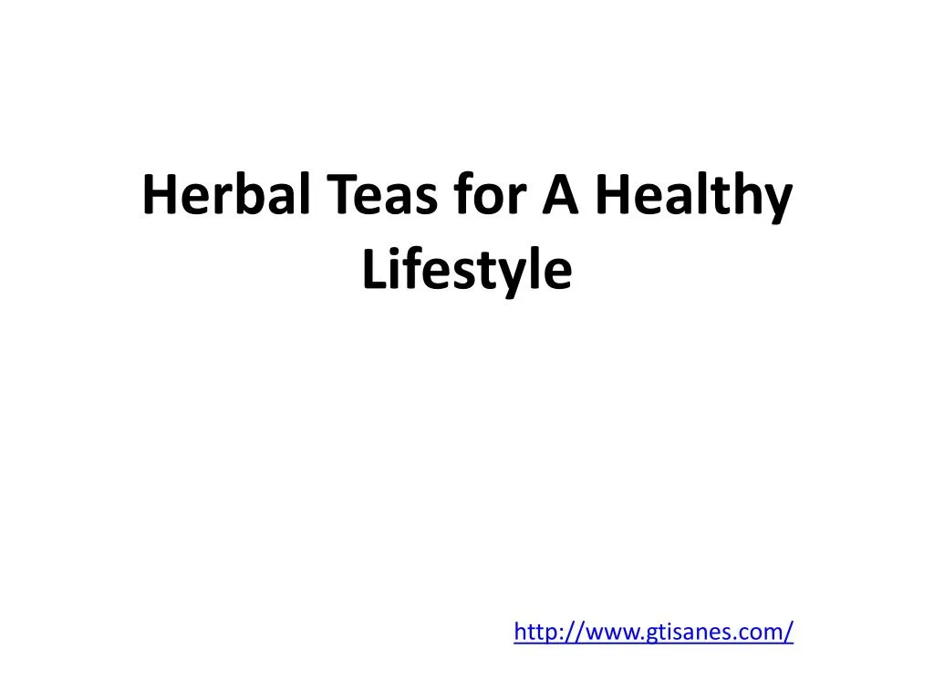 herbal teas for a healthy lifestyle