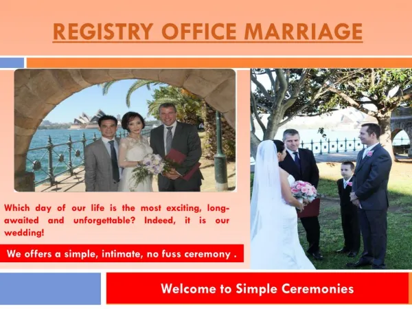 Registry Office Wedding