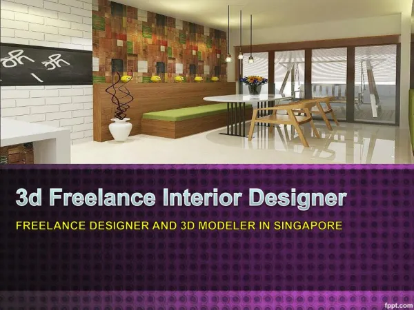 3d Freelance Interior Designer