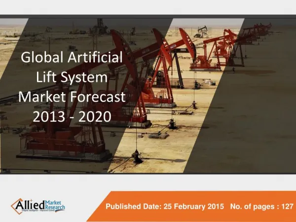 Global Artificial Lift System Market (Types, Components and