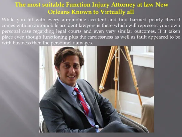  The most suitable Function Injury Attorney at law New Orlea