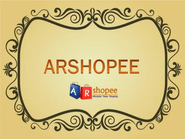 A R Shopee - Online Shoping store