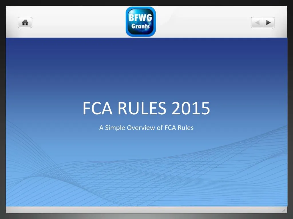fca rules 2015
