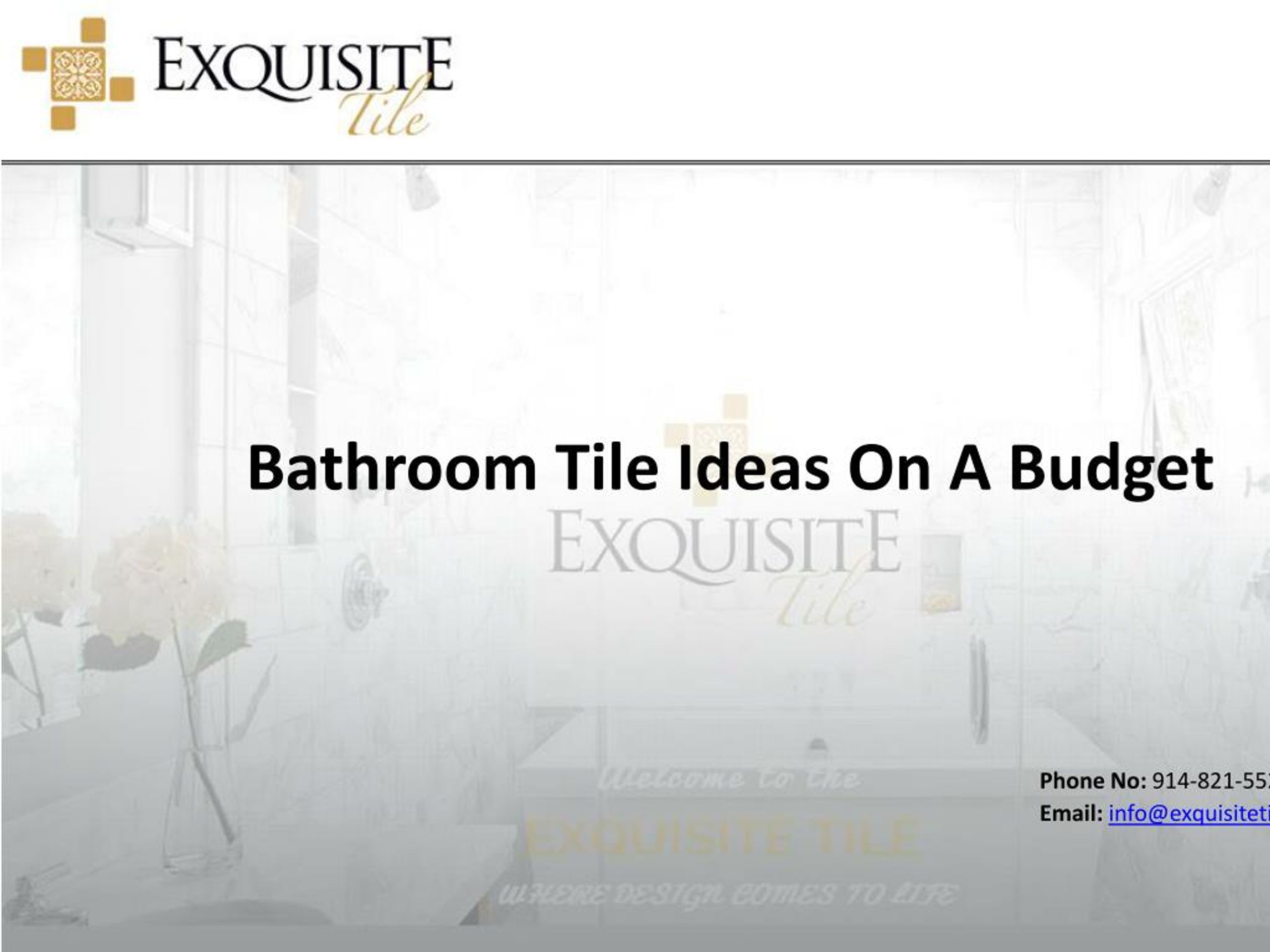PPT - Bathroom Tile Ideas On A Budget PowerPoint Presentation, free ...