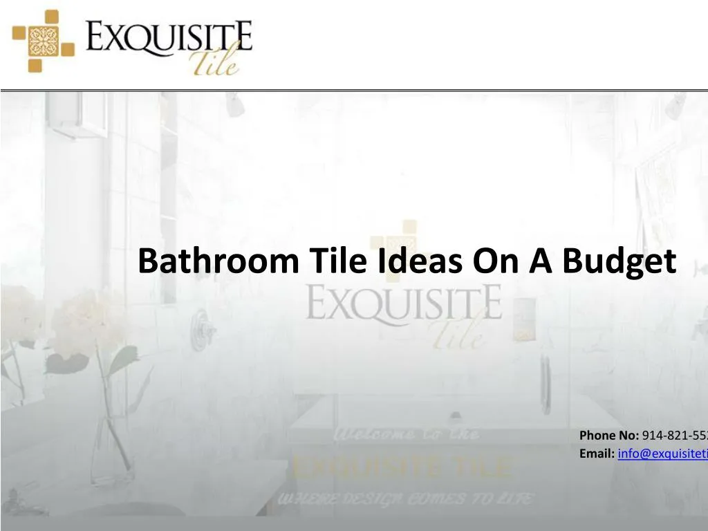 bathroom tile ideas on a budget