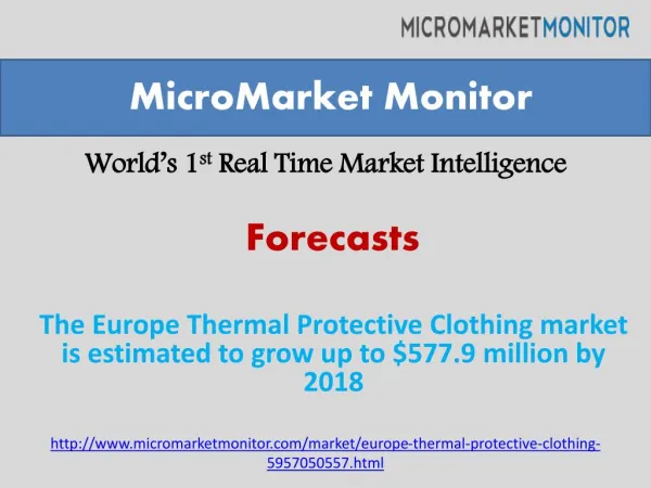 The Europe Thermal Protective Clothing market