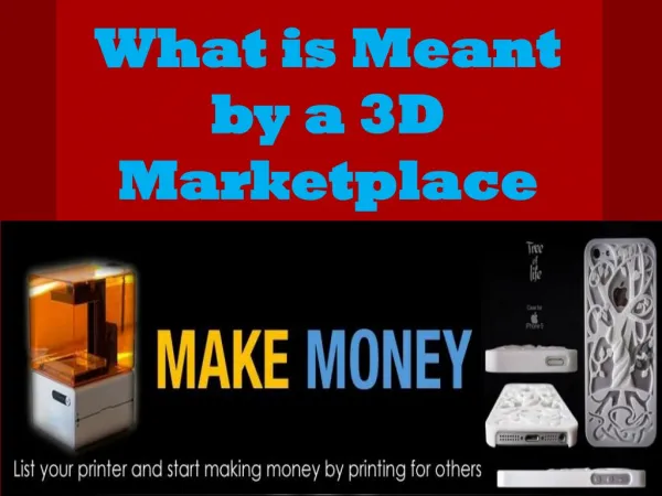 What is meant by a 3D marketplace