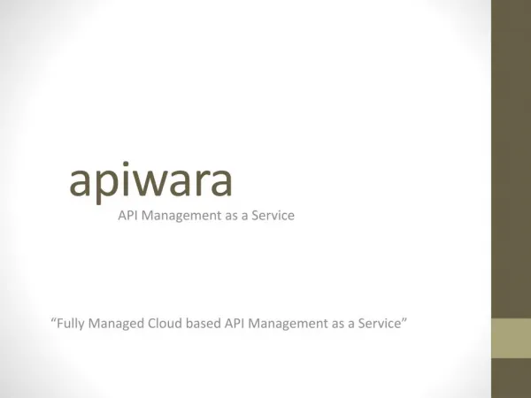 APIWARA | API MANAGEMENT AS A SERVICE