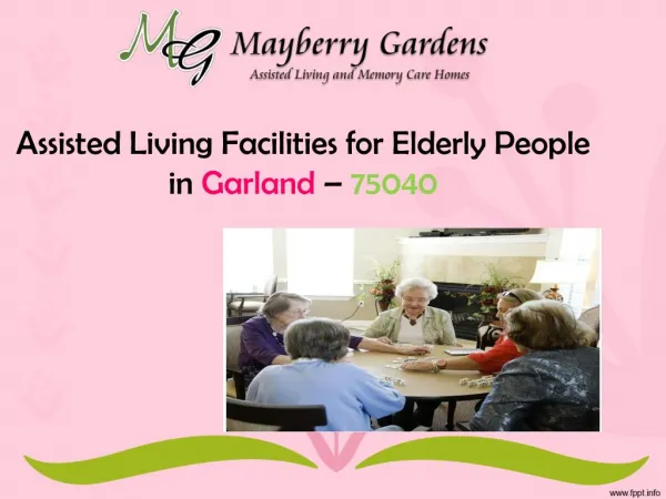 Assisted Living Facilities for Elderly People at Garland – 7