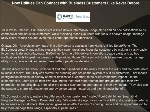 Now Utilities Can Connect with Business Customers Like Never