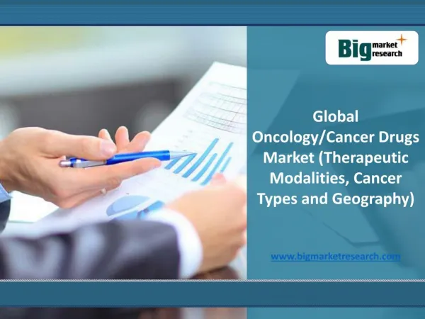Global Oncology/Cancer Drugs Market Growth 2013-2020