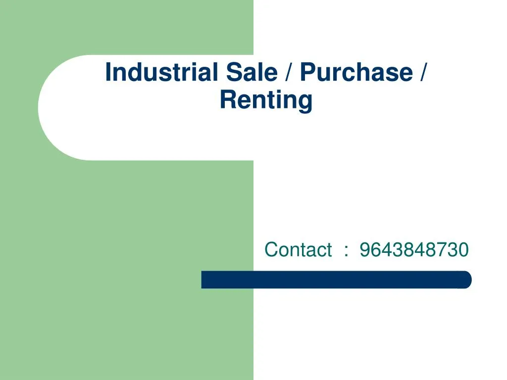 industrial sale purchase renting