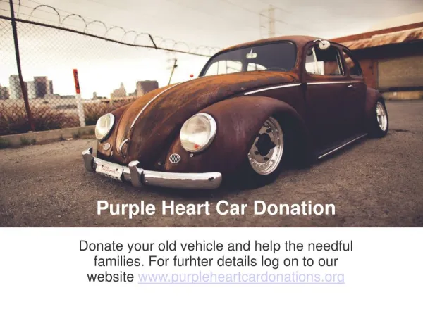 Donate Your Old Vehicle