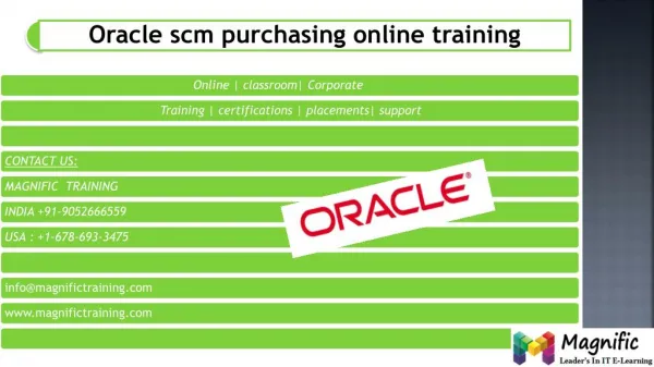 oracle scm online training