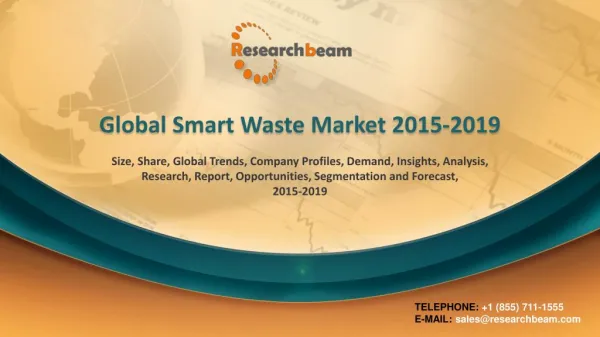Global Smart Waste Market 2015-2019