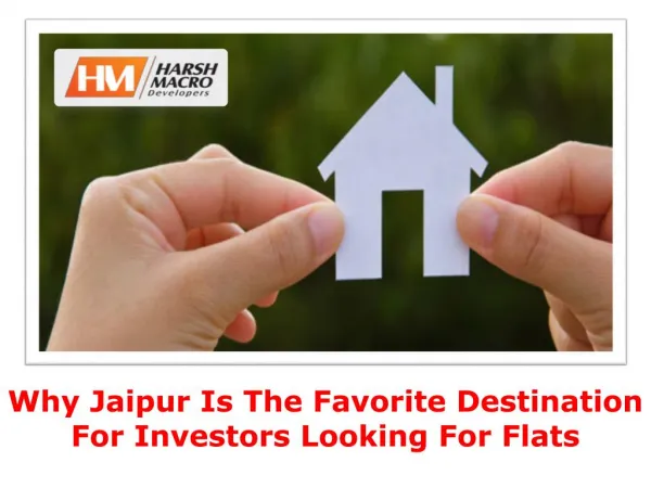 Why Jaipur is the favorite destination for flat investors