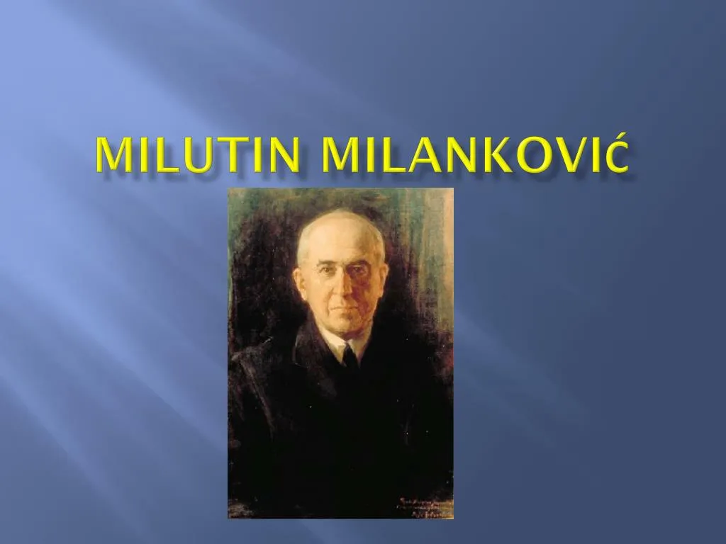 milutin milankovi