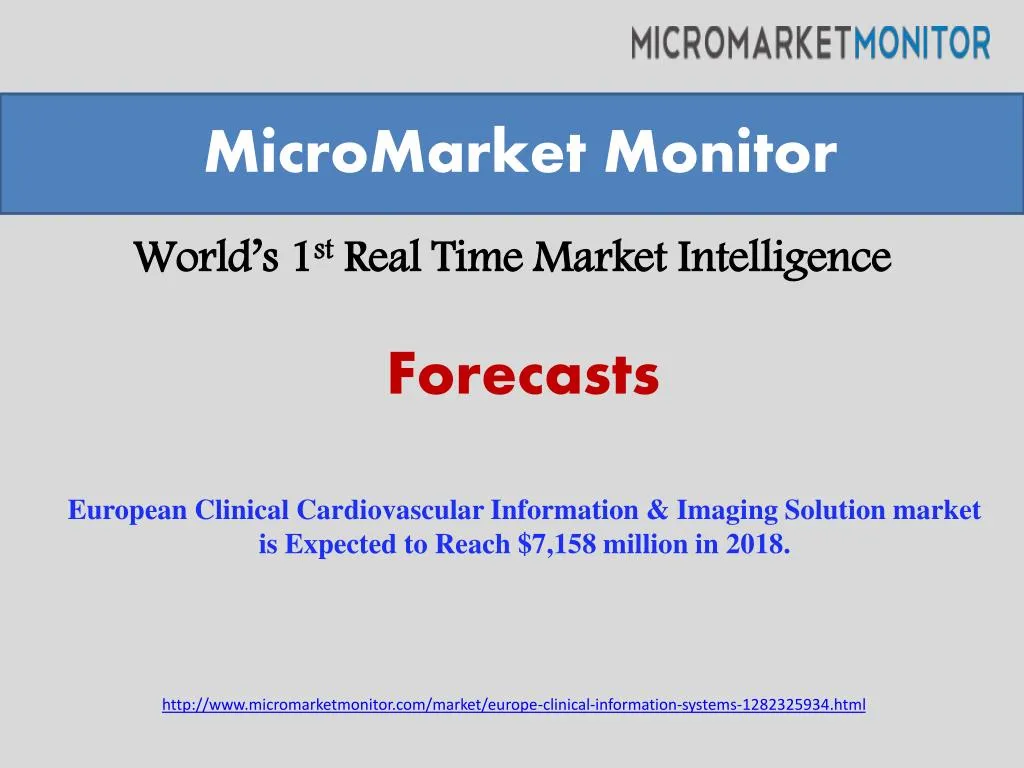 world s 1 st real time market intelligence