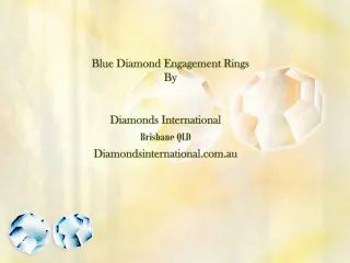 Blue Diamond Engagement Ring from Diamonds Internation