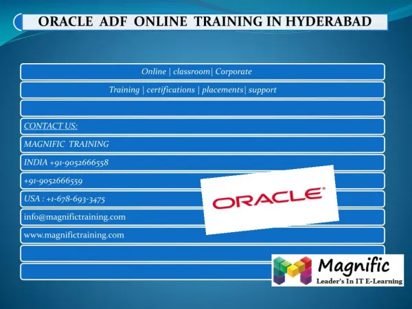 oracle adf online training in uk