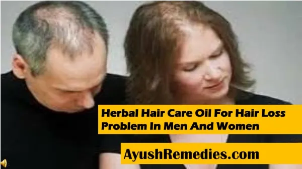 Herbal Hair Care Oil For Hair Loss Problem In Men And Women