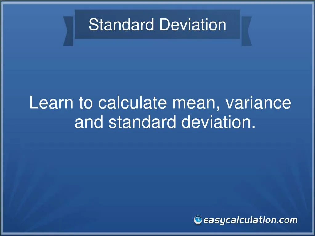 standard deviation
