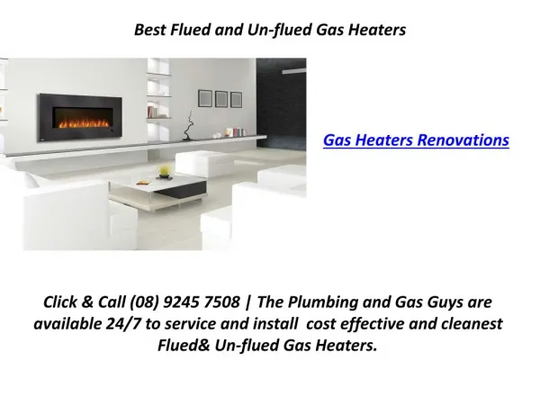 Best Flued and Un-flued Gas Heaters