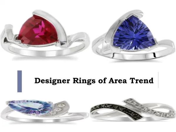 Designer Rings of Area Trend