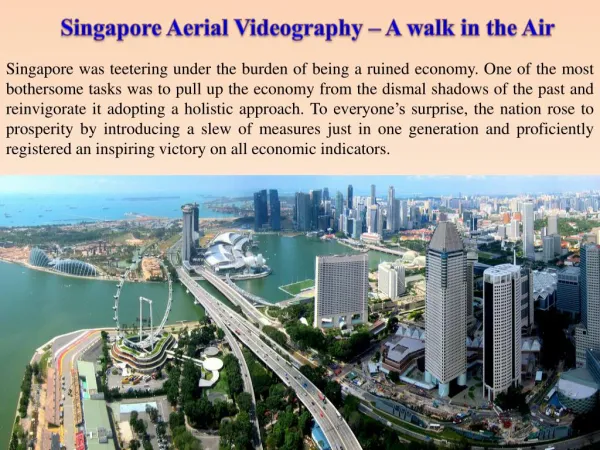 Singapore Aerial Videography – A walk in the Air
