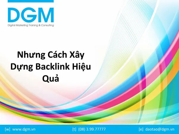 nh ng c ch x y d ng backlink hi u qu