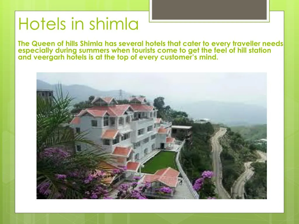 h otels in shimla