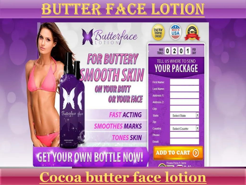 butter face lotion