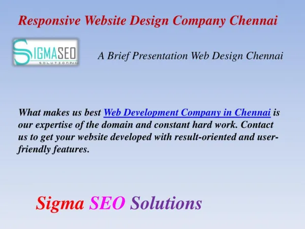 Responsive Website Design Company Chennai
