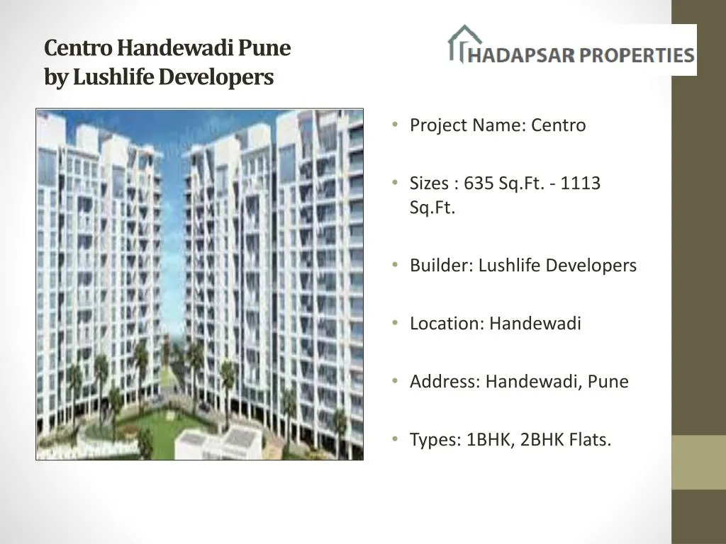 centro handewadi pune by lushlife developers