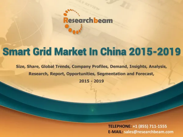 Smart Grid Market in China 2015-2019