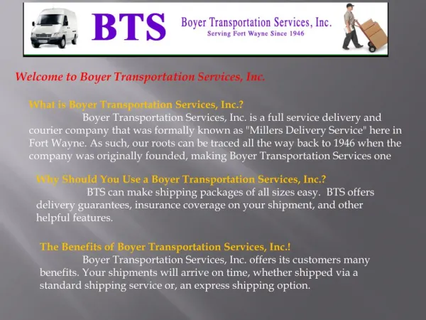 Courier Services, Delivery, Transportations and Shipping For