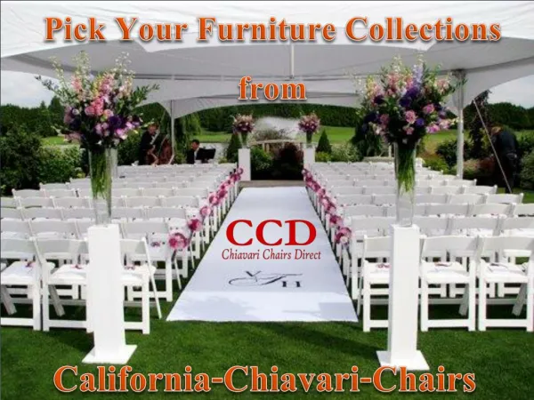 Pick Your Furniture Collections from California-Chiavari-Cha